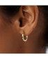 ფოტო #4 პროდუქტის Gold Huggie Hoop Earrings - Huggie Hoops Medium