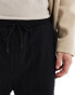 Фото #5 товара Jack & Jones relaxed wide rib pull on trouser in black