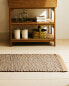 Braided jute rug