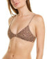 Aila Blue Soleil V-Neck Bikini Top Women's Brown Xl