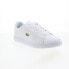 Фото #4 товара Lacoste Carnaby EVO 222 5 Mens White Leather Lifestyle Sneakers Shoes