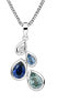 Playful silver pendant with colored zircons SVLP0120SH8MZ00