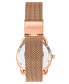 Women's Automatic Rose Gold-Tone Mesh Bracelet Watch 36mm