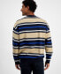 Men's Nocusery Striped Long Sleeve Crewneck Sweater