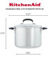 Фото #11 товара Stainless Steel 8 Quart Induction Stockpot with Measuring Marks and Lid