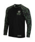 Men's Black Notre Dame Fighting Irish OHT Military-Inspired Appreciation Camo Raglan Long Sleeve T-shirt Черный, S - фото #2