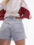 Фото #5 товара Topshop Petite comfort stretch denim short in bleach