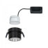 Фото #2 товара PAULMANN Gil Coin - Surfaced lighting spot - 1 bulb(s) - LED - 6 W - 2700 K - Black - Brushed iron