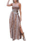 ფოტო #1 პროდუქტის Women's Boho Tube Top Wide Leg Jumpsuit