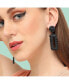 ფოტო #3 პროდუქტის Women's Corroded Drop Earrings