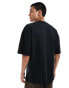 AllSaints Below tonal logo t-shirt in black