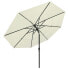 Фото #4 товара Cадовый зонт vidaXL 3-слойный с кривой и наклоном, пляжный, с защитой от ультрафиолета, 350 x 260 см, песочный