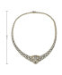 ფოტო #2 პროდუქტის Glamorous 14K Gold Plated Necklace with Cubic Zirconia Leopard Design