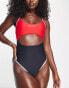 Фото #4 товара Volcom CoCo Ho cut out swimsuit in red and black