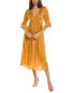 Фото #1 товара Auguste Francie Midi Dress Women's Yellow Xxs