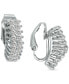 ფოტო #5 პროდუქტის Cubic Zirconia Clip-On Hoop Earrings, Created for Macy's