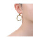 ფოტო #2 პროდუქტის 14K Gold Plated Cubic Zirconia Stud Earrings