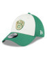 Men's White, Green Milwaukee Brewers 2024 St. Patrick's Day 39THIRTY Flex Fit Hat