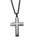 Фото #1 товара INOX men's Stainless Steel Damascus Cross Pendant