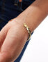 Фото #3 товара ASOS DESIGN waterproof stainless steel cuff bracelet with heart detail in gold tone