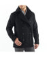 Men's Mason Wool Blend Pea Coat Jacket Double Breasted Dress Coat