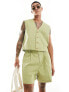 Фото #1 товара ASOS DESIGN smart co-ord wide short in sage