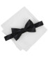 ფოტო #1 პროდუქტის Men's Westfield Stripe Bow Tie & Solid Pocket Square Set, Created for Macy's