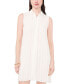 Фото #3 товара Women's Pleated Scallop-Trim Button-Up Dress