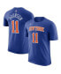 Фото #1 товара Men's Jalen Brunson Blue New York Knicks Icon Edition Name Number T-Shirt