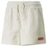 Фото #1 товара Puma Cc X High Waisted Shorts Womens Off White Casual Athletic Bottoms 53616797