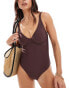 Фото #3 товара Cotton On underwired swimsuit in brown