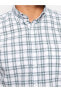 Фото #11 товара Рубашка мужская LC WAIKIKI Классический Regular Fit в клетку со шнурком