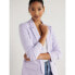 Scoop Women's Relaxed Ultimate Purple Stretch Blazer with Scrunch Sleeves Size L