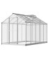 Фото #2 товара 10' L x 6' W Outdoor Walk-In Cold Frame Garden Greenhouse Planter