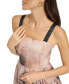 Фото #3 товара Women's Printed Organza Corset Dress