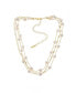 Фото #1 товара Dressed in Freshwater Pearls Layered 18K Gold Plated Necklace