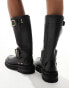 Фото #4 товара AllSaints Tay leather buckle biker boots in black