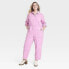 Фото #1 товара Women's Long Sleeve Button-Front Coveralls - Universal Thread Pink 30