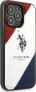 US POLO Etui US Polo do iPhone 14 Pro 6,1" biały/white Tricolor Embossed