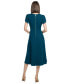 ფოტო #6 პროდუქტის Women's Jewel-Neck Tulip-Sleeve Dress