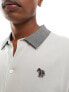 Фото #7 товара Paul Smith knitted collared shirt with zebra logo in green