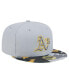 Фото #3 товара Men's Gray Oakland Athletics Active Team Camo 59FIFTY Fitted Hat