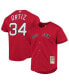 Men's David Ortiz Red Boston Red Sox Cooperstown Collection Mesh Batting Practice Jersey