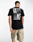 Фото #4 товара Vans off the wall stacked back print t-shirt in black