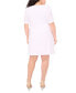 ფოტო #2 პროდუქტის Plus Size Eyelet A-Line Dress