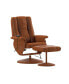 Фото #1 товара Massaging Multi-Position Recliner And Ottoman With Wrapped Base