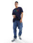 Фото #4 товара Polo Ralph Lauren multi 1992 logo t-shirt big oversized fit in navy