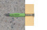 Фото #2 товара fischer 524807 - Screw & wall plug kit - Autoclaved aerated concrete - Brick - Concrete - Gypsum block - Gypsum fibre board - Plasterboard - Nylon - Green - 8 mm - 50 mm