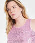 Фото #3 товара On 34th Trendy Plus Size Sequined Tank Top, Created for Macy's