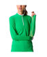 Women's G Lifestyle Long Sleeve Color Block Mock Neck Top